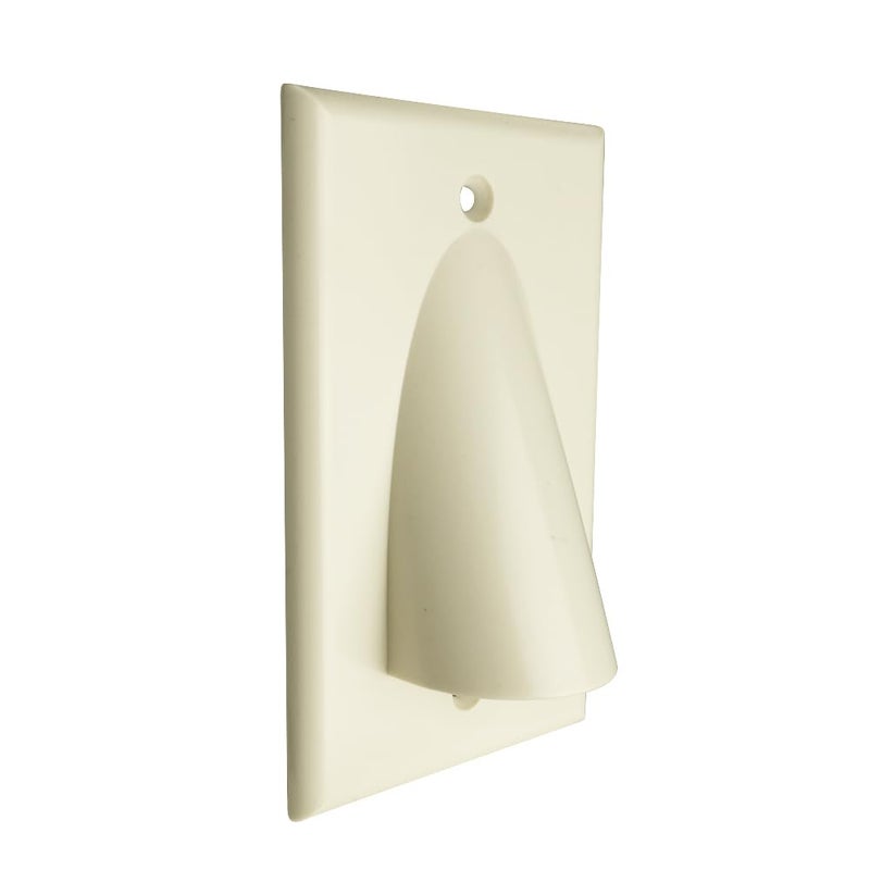 Skywalker Single Gang Bundled Cable Wall Plate (Almond) - Image 3
